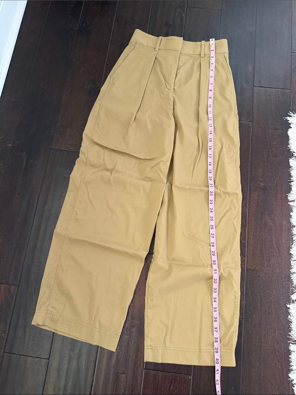 lululemon pleat front high rise Trousers in filbert tan size 0 - Picture 7 of 9
